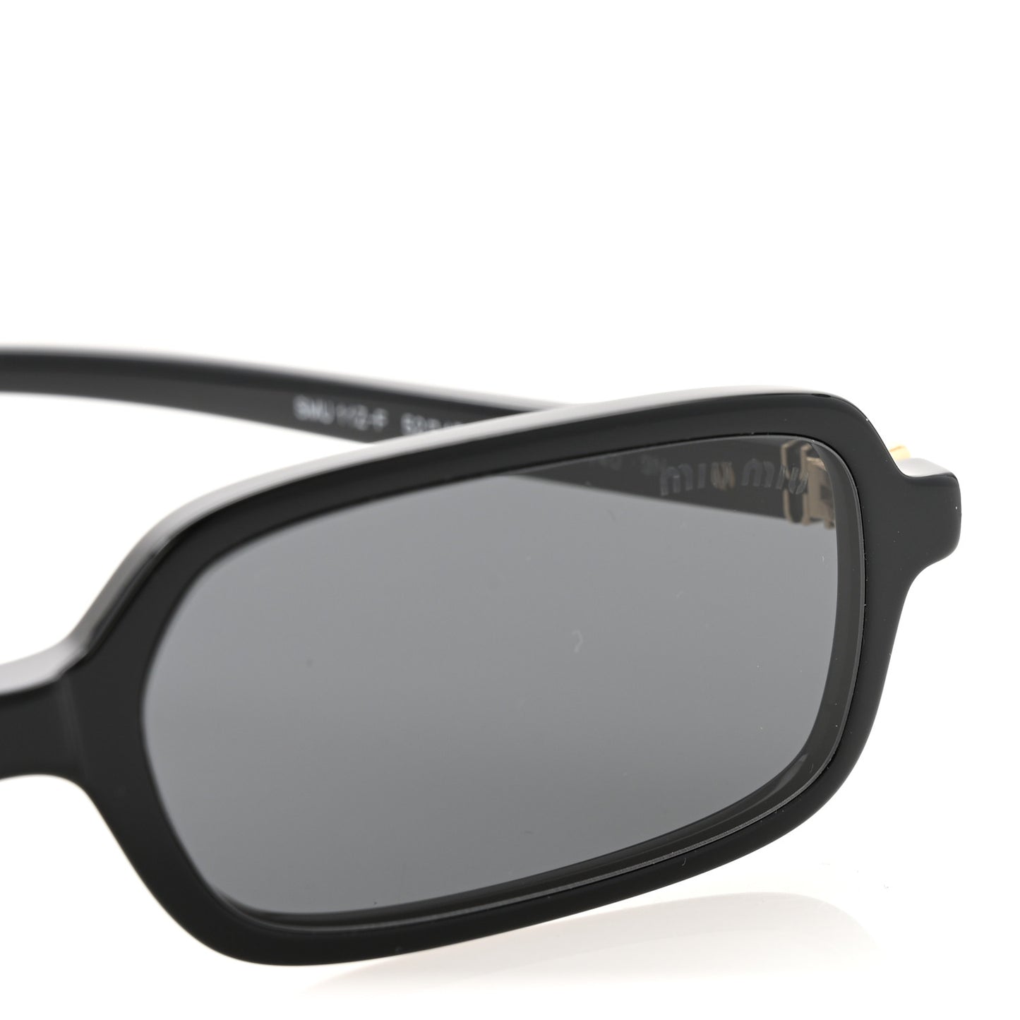 Acetate Rectangle Regard Sunglasses SMU11Z Black