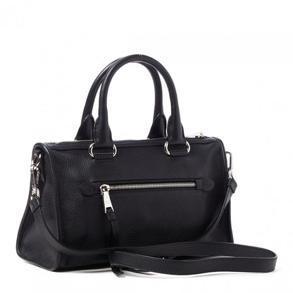 Prada Vitello Phenix Top Handle Shopping Satchel Black 2 of 8