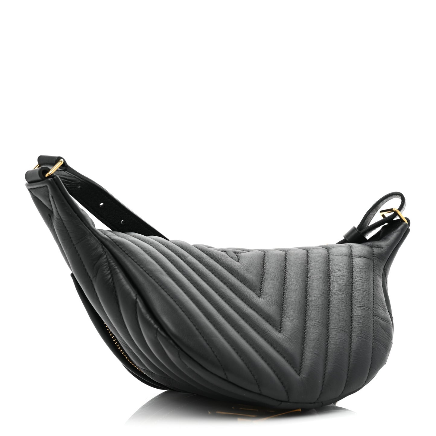Calfskin Quilted New Wave Bumbag Black