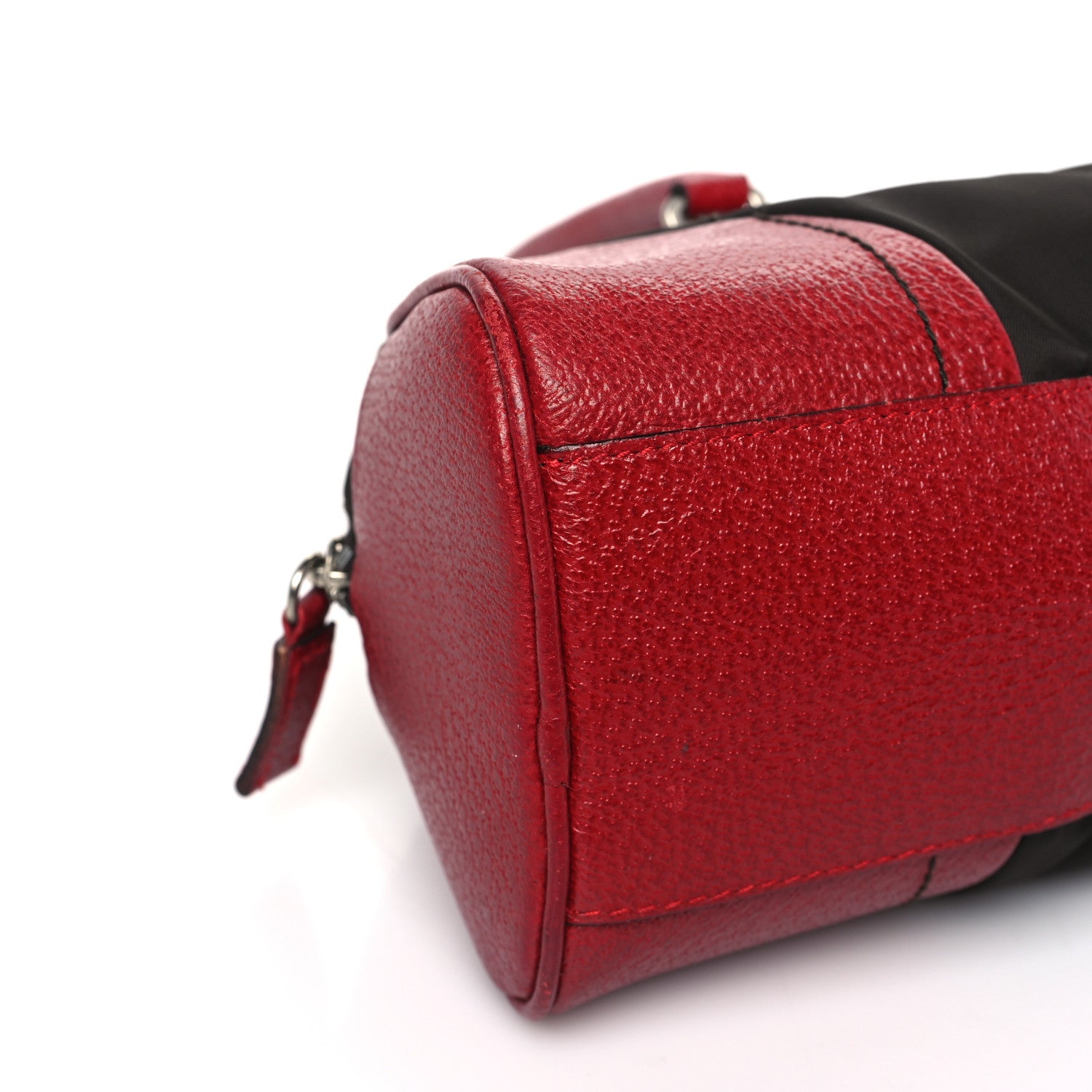 Prada Nylon Cinghiale Bowler Moro Rubino 7 of 11