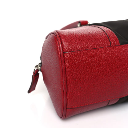 Prada Nylon Cinghiale Bowler Moro Rubino 7 of 11