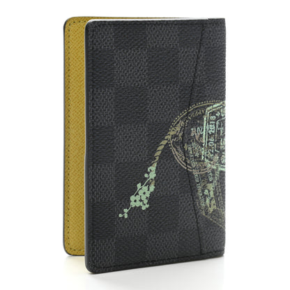 Louis Vuitton Damier Graphite Stamps Pocket Organizer NM 3 of 6