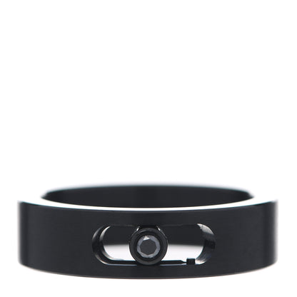 Messika Titanium Black Diamond Move Ring 58 8.25 1 of 7