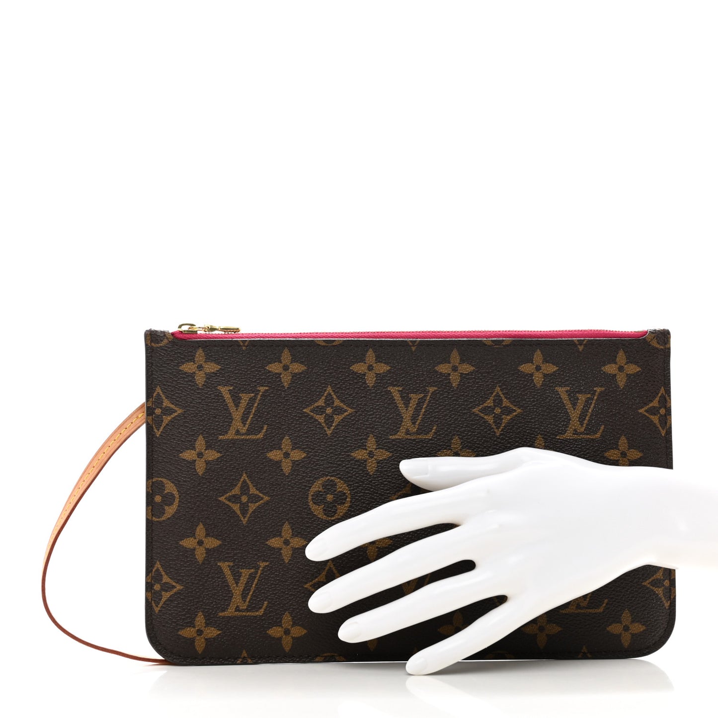 Monogram Neverfull MM GM Pochette Fuchsia
