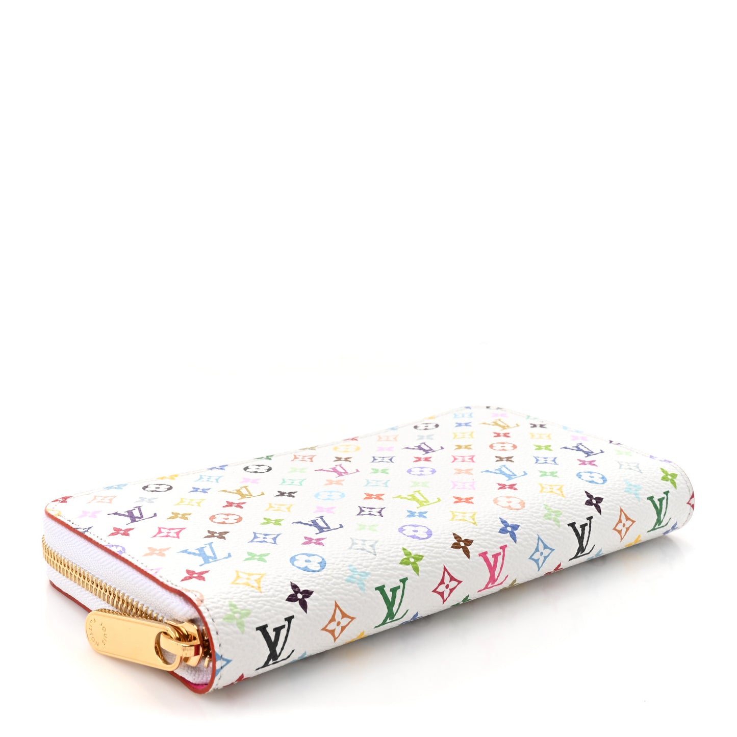 LV X TM Monogram Multicolor Zippy Wallet White