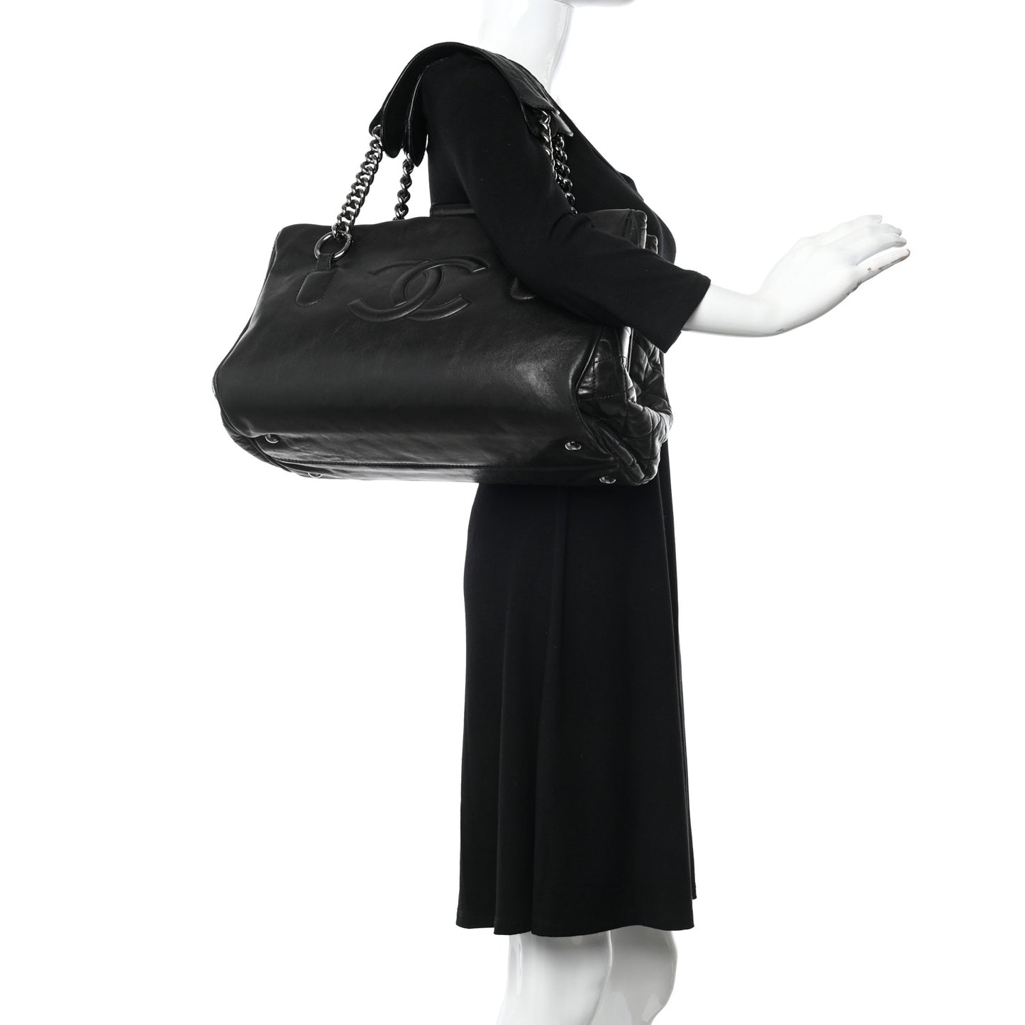 Calfskin Large Perfect Day Tote Black