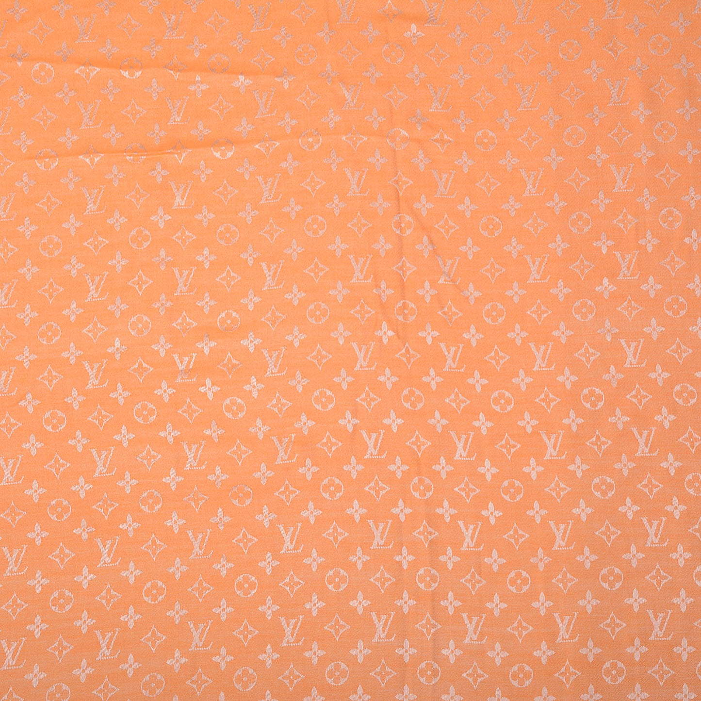 Wool Silk Monogram Denim Shawl Piment