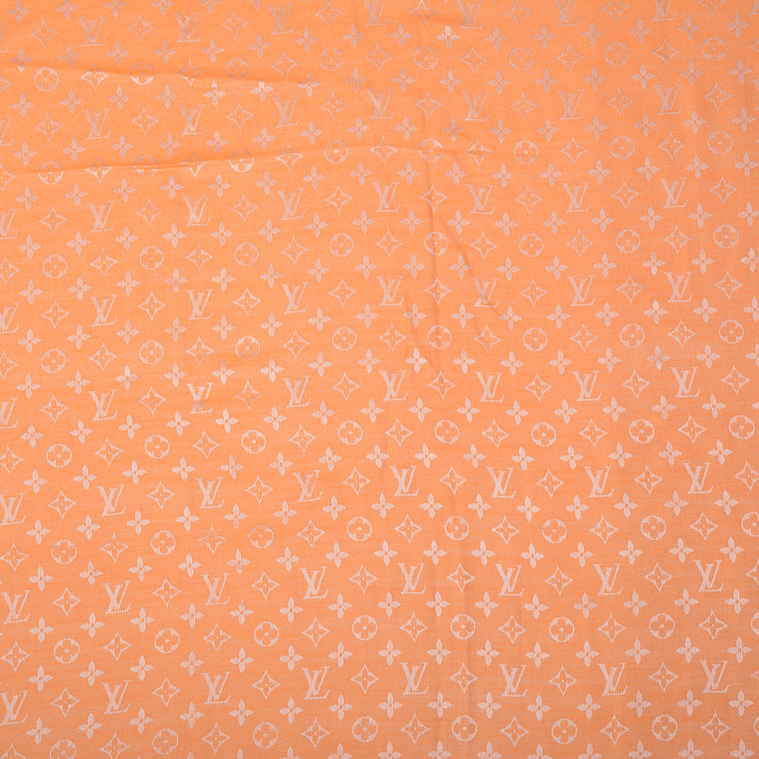 Louis Vuitton Wool Silk Monogram Denim Shawl Piment 5 of 5