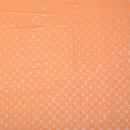 Louis Vuitton Wool Silk Monogram Denim Shawl Piment 5 of 5