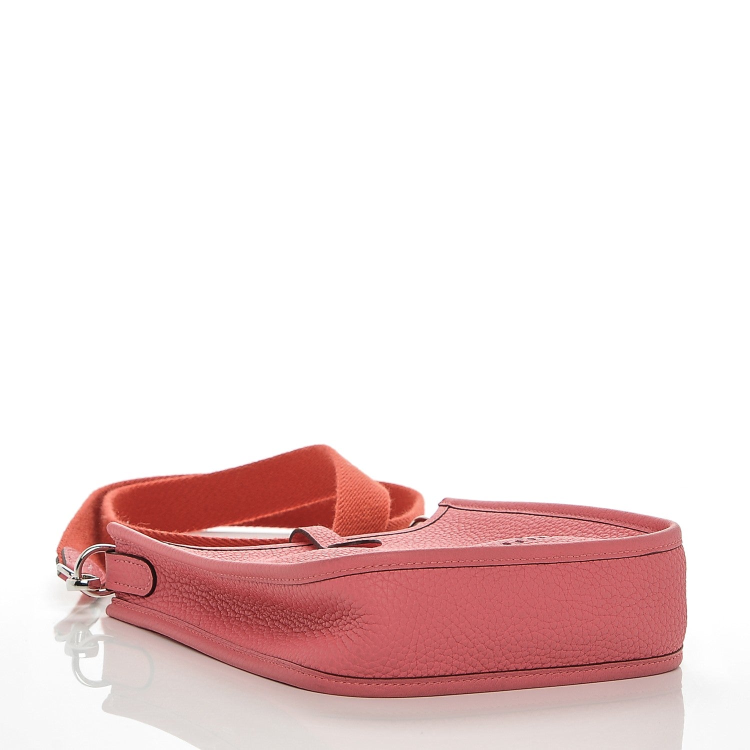 Hermes Taurillon Clemence Amazone Evelyne TPM Rose Azalee Rouge Pivoine 4 of 8