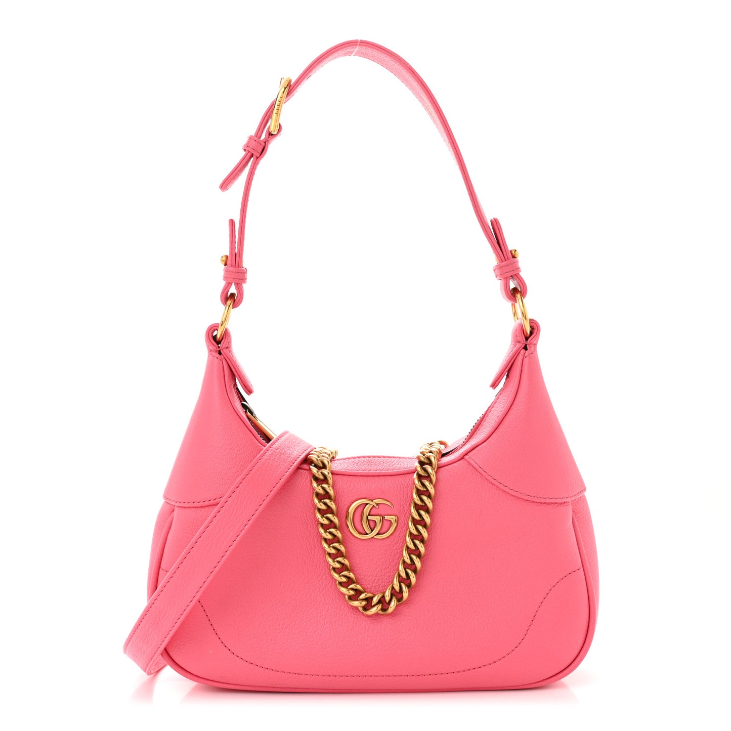 Goatskin Small Aphrodite Shoulder Bag Rhodamine Pink