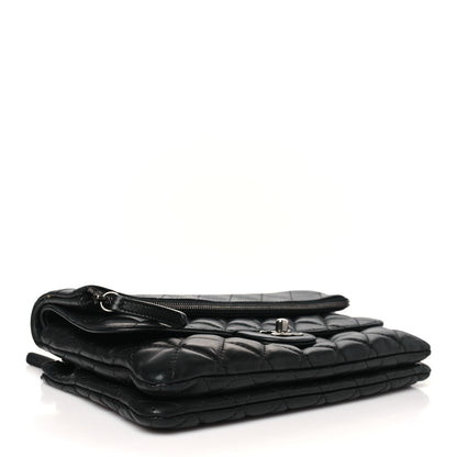 Chanel Lambskin Quilted Mini Multi Flap Bag Black 4 of 12