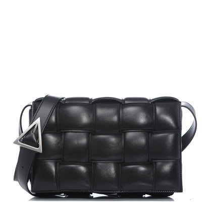 Bottega Veneta Nappa Maxi Intreccio Padded Cassette Crossbody Bag Black 1 of 9