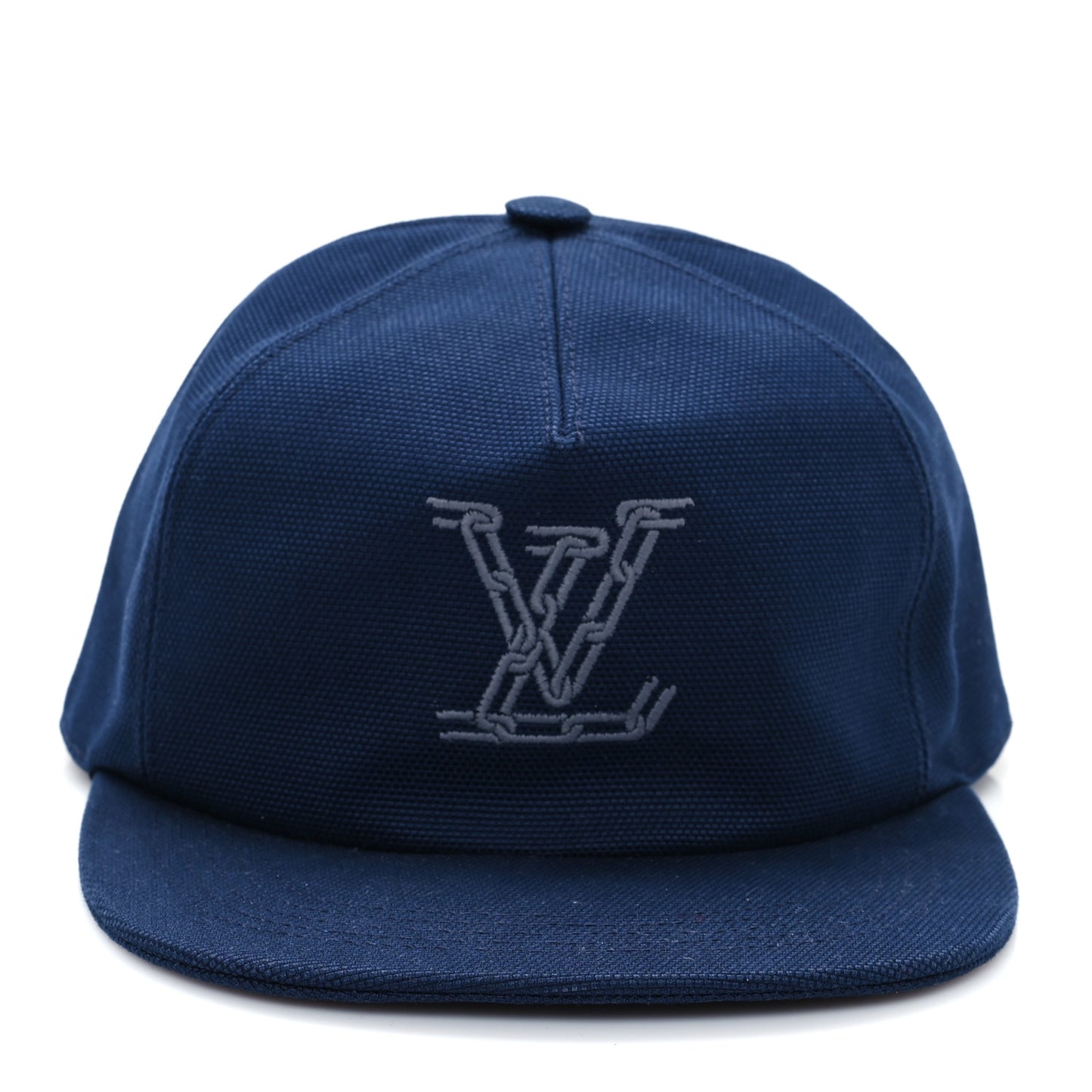 Cotton Chain Logo Cap M Navy