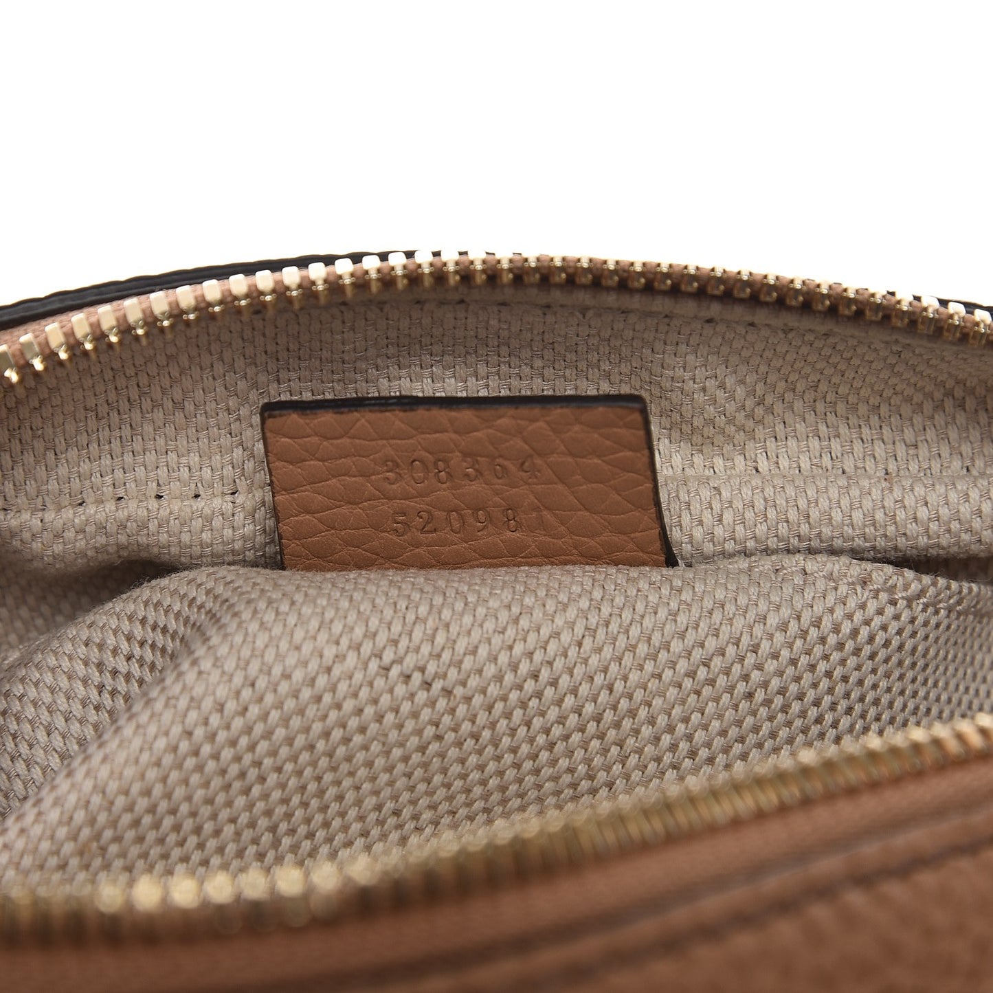 Pebbled Calfskin Small Soho Disco Bag Camelia