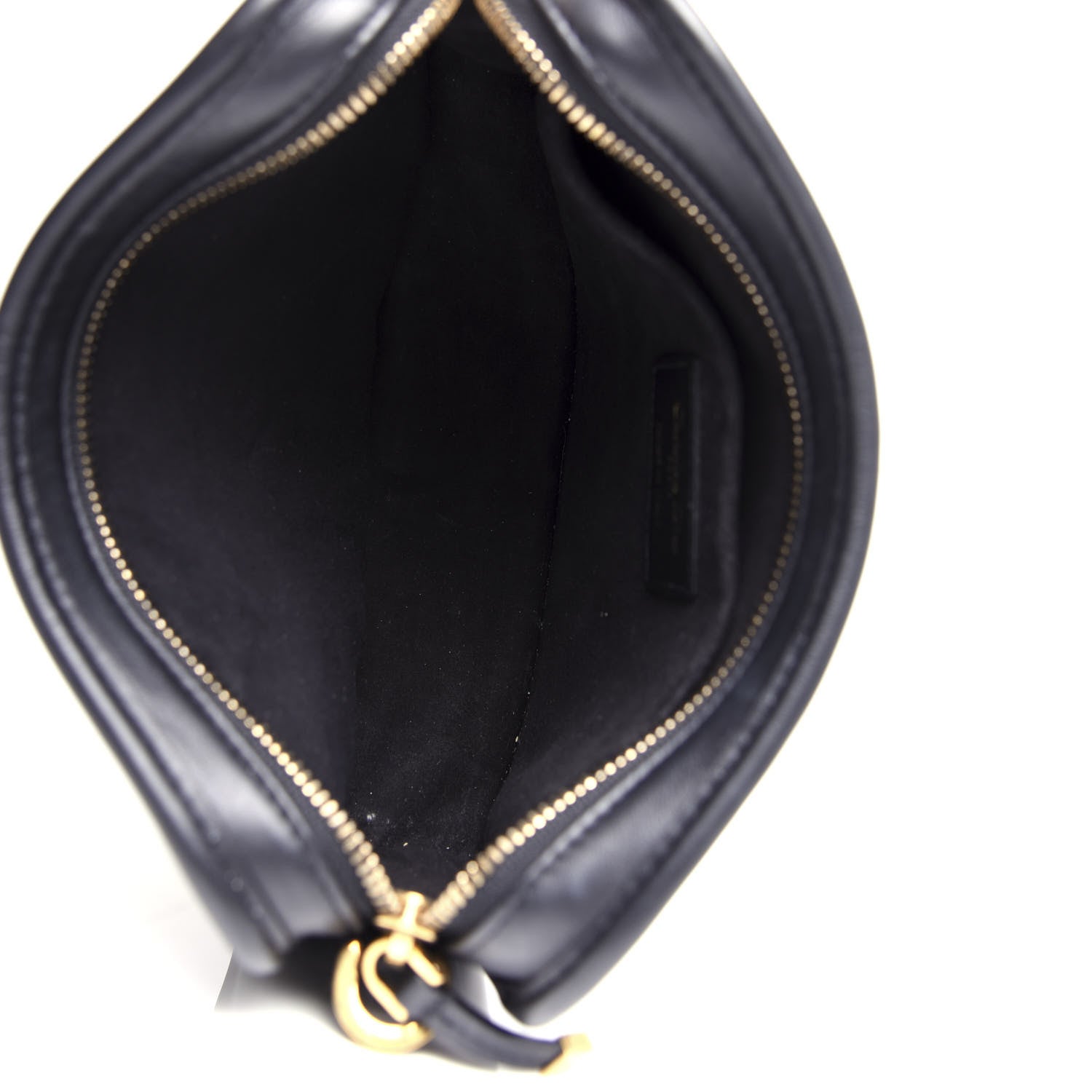 Christian Dior Calfskin Embossed Oblique Diorquake Clutch Black 5 of 6