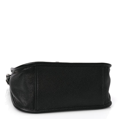 Prada Vitello Daino Soft Hobo Messenger Bag Black 4 of 10