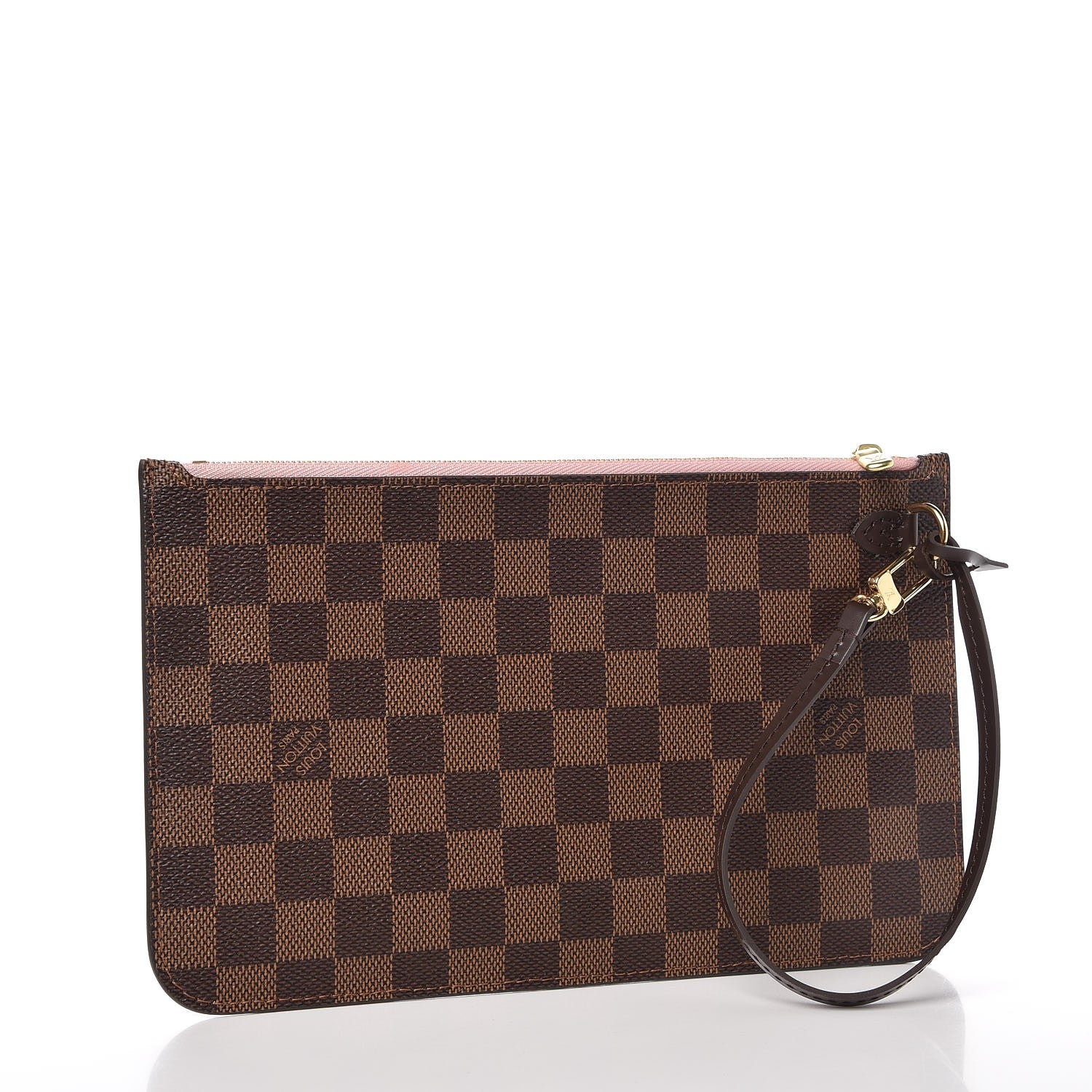 Louis Vuitton Damier Ebene Neverfull MM GM Pochette Rose Ballerine 3 of 8