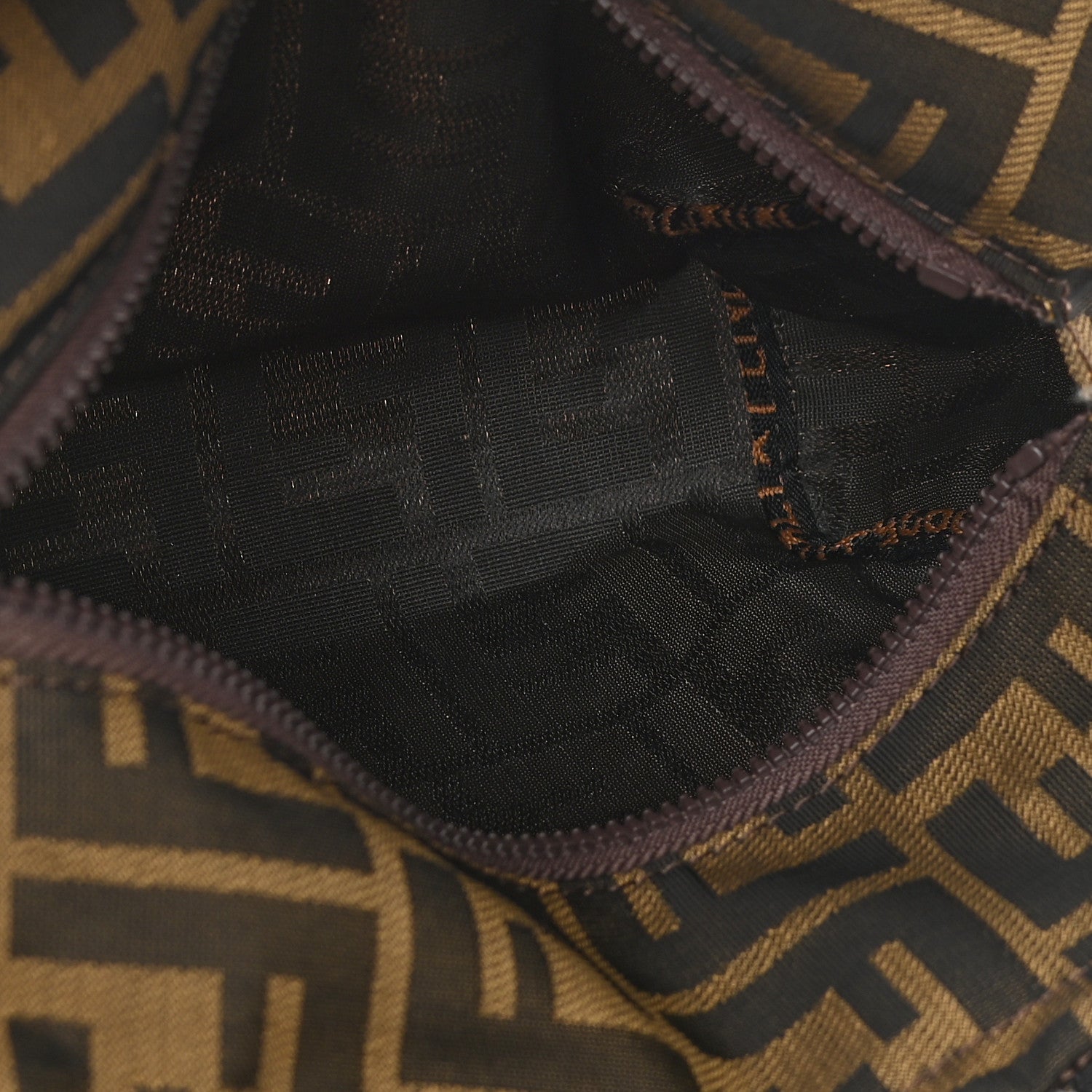 Fendi Fabric FF 1925 Mini Cosmetic Bag Tobacco 4 of 6