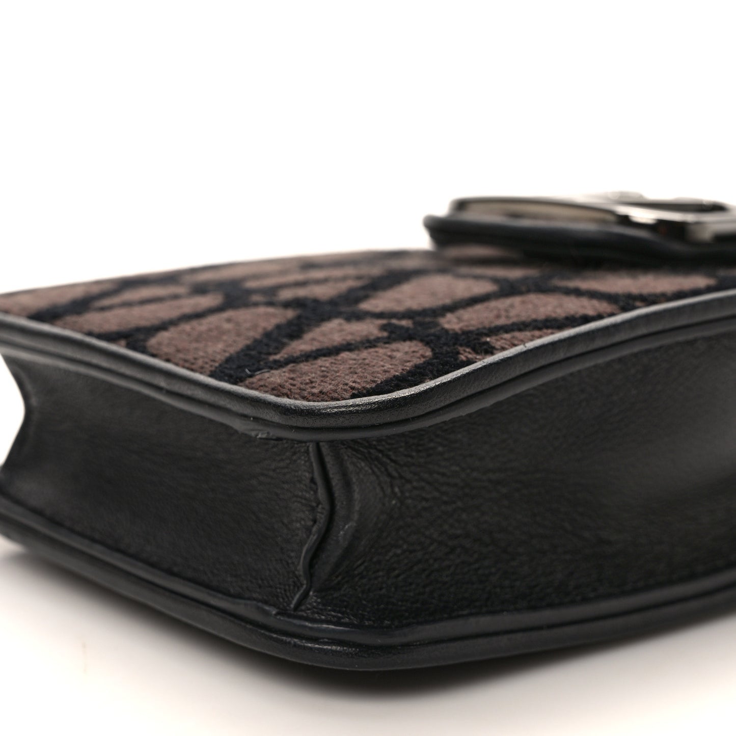Toile Iconographe Vlogo Mini Loco Crossbody Bag Fondant Black