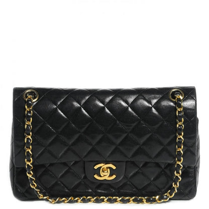 Chanel Lambskin Double Medium Flap Black 1 of 8