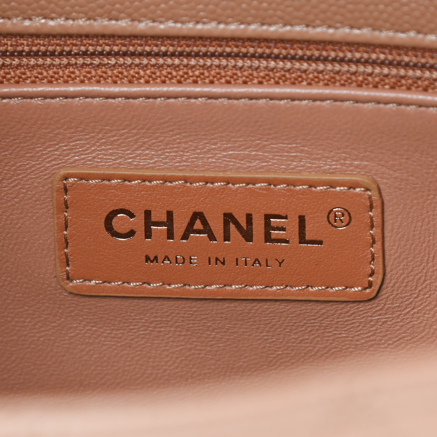 Chanel Caviar Quilted Lizard Embossed Small Coco Handle Flap Brown 6 of 9