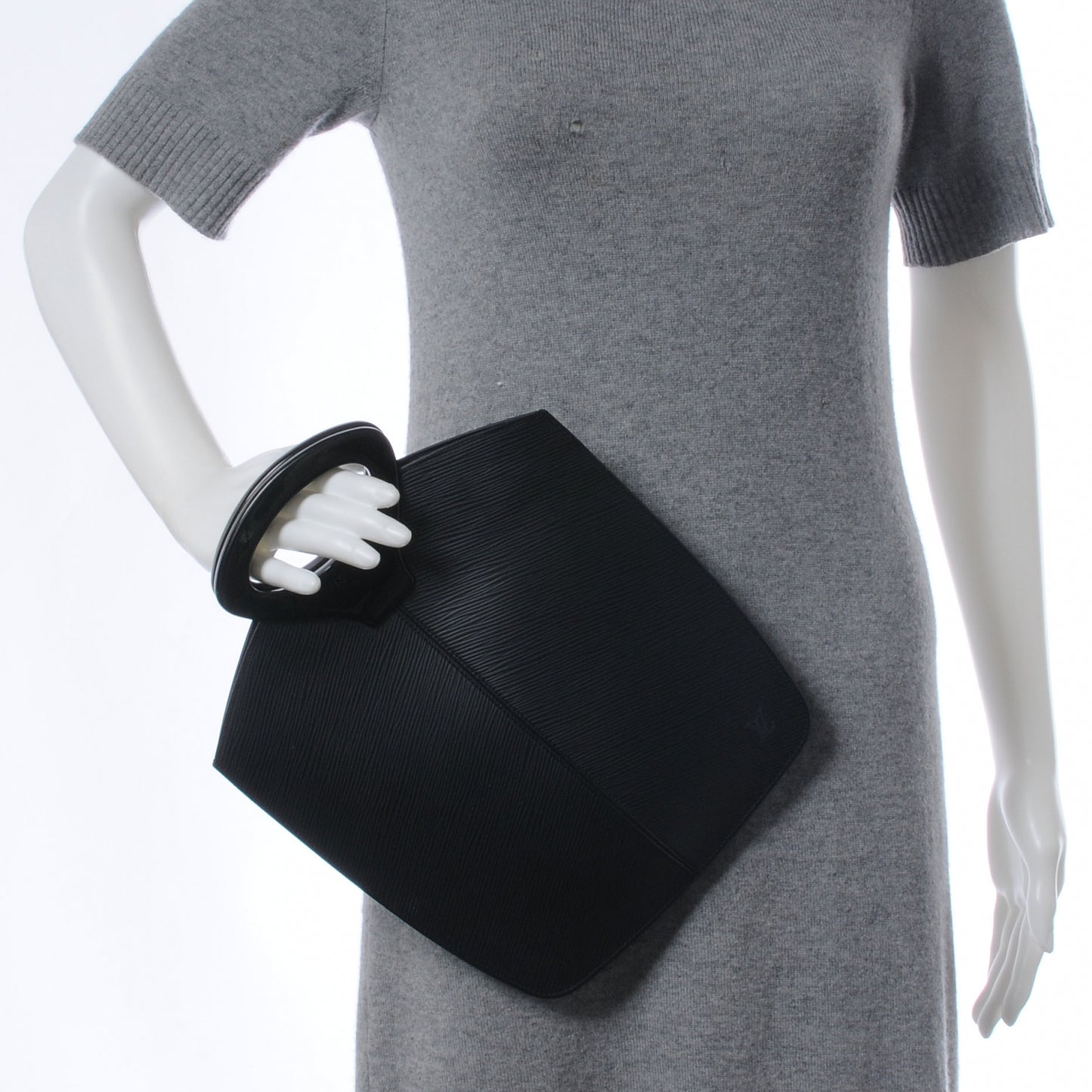 Epi Demi Lune Tote Black