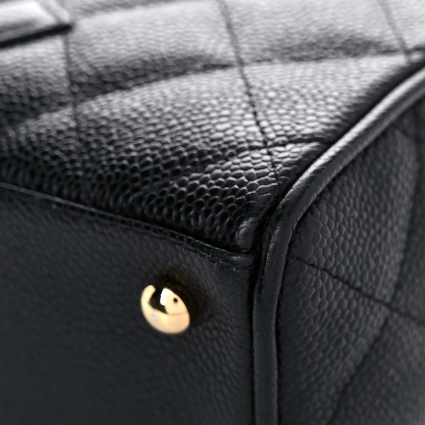 Caviar Quilted Small Bowler Black