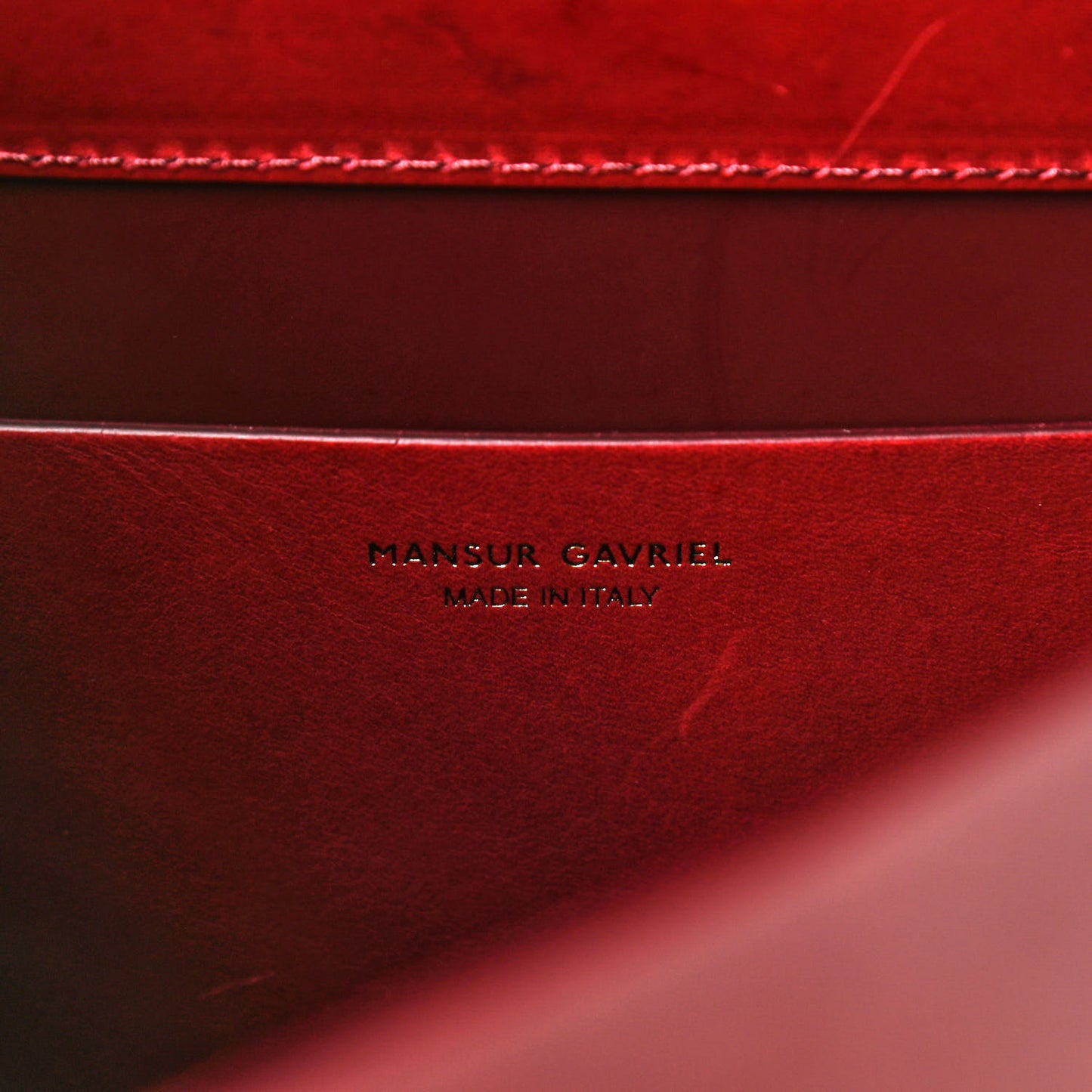 Calfskin Mini Lady Bag Bordo