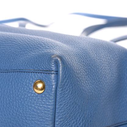 Miu Miu Vitello Daino Shopping Tote Cobalto 9 of 12
