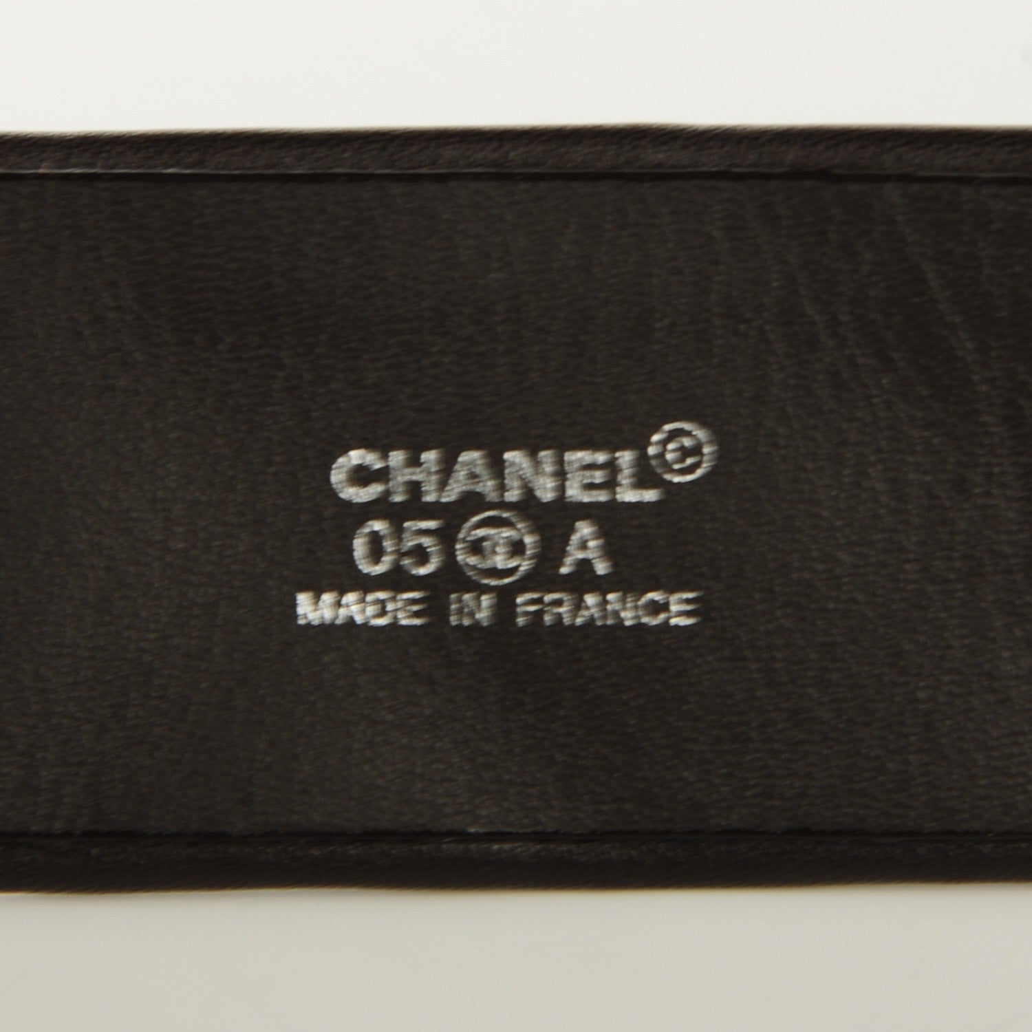 Chanel Calfskin Quilted CC Belt 95 38 Dark Brown 6 of 7