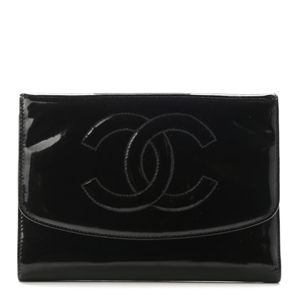 Chanel Patent Timeless CC Wallet Black 1 of 8