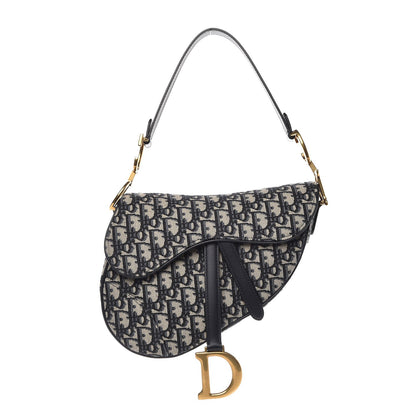 Christian Dior Oblique Saddle Bag Blue 1 of 7