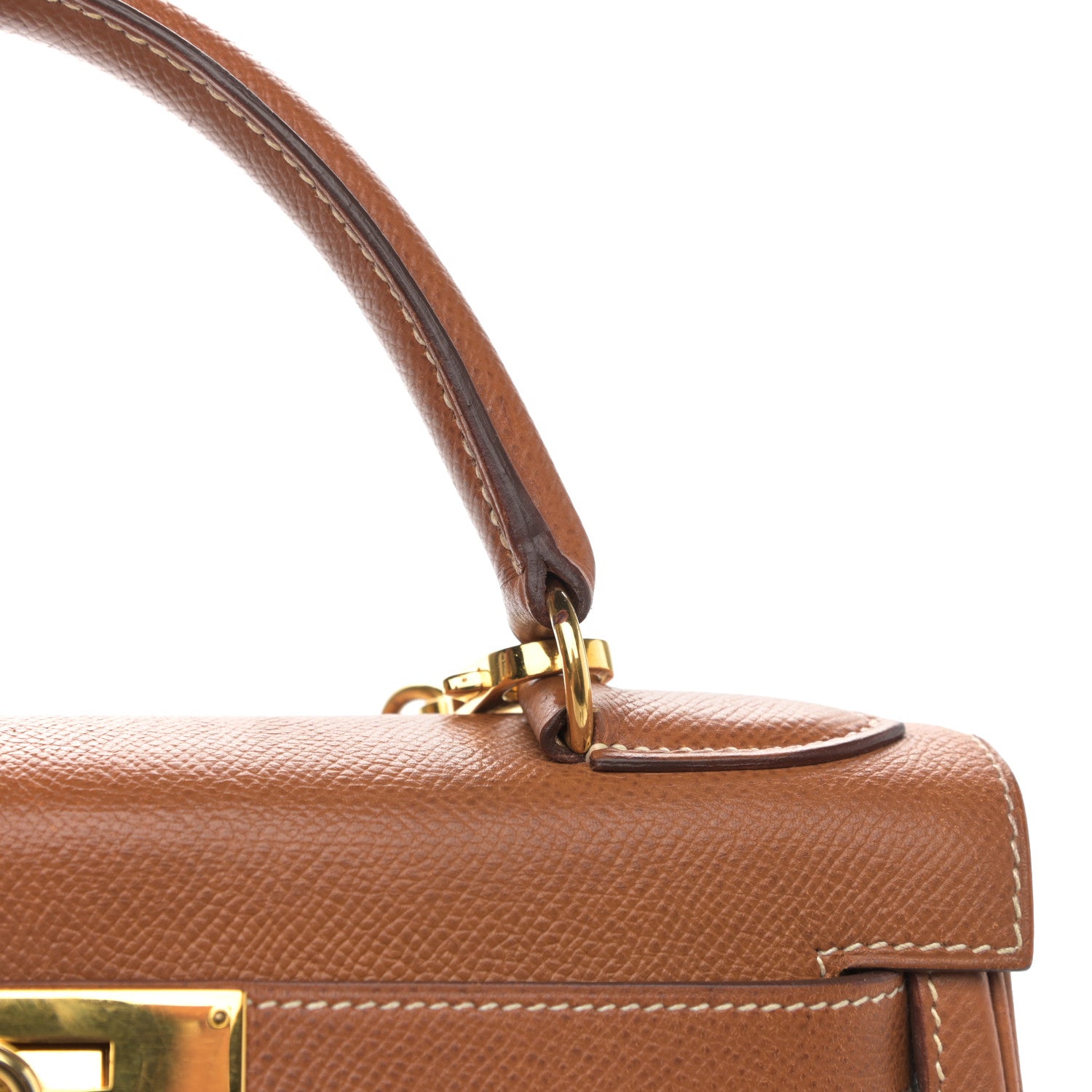 Hermes Courchevel Kelly Retourne 28 Gold 16 of 22