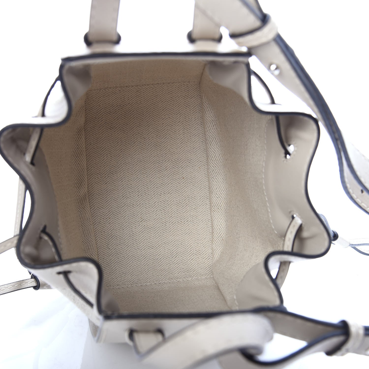 Loewe Calfskin Canvas Mini Hammock Shoulder Bag Natural Light Oat 5 of 10