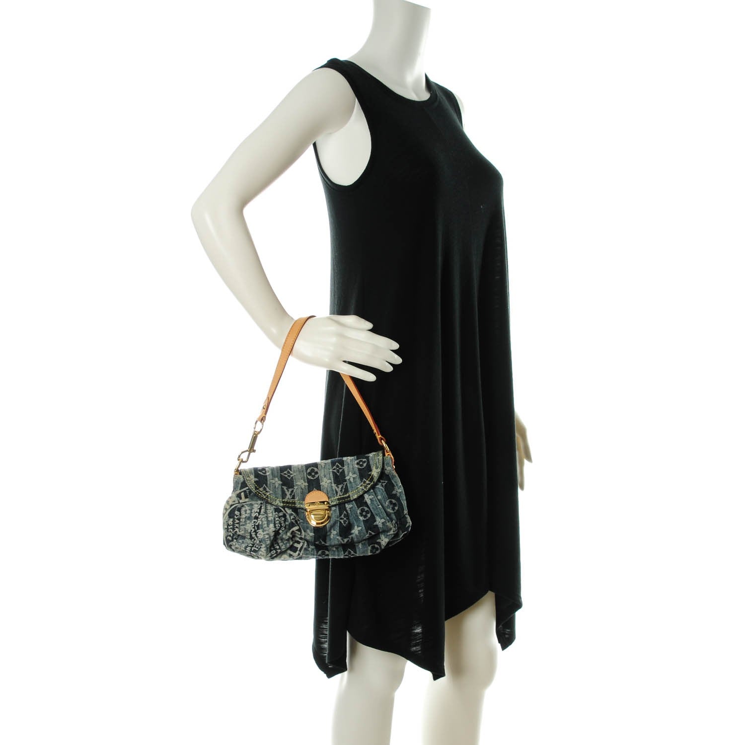Louis Vuitton Denim Raye Mini Pleaty 2 of 7