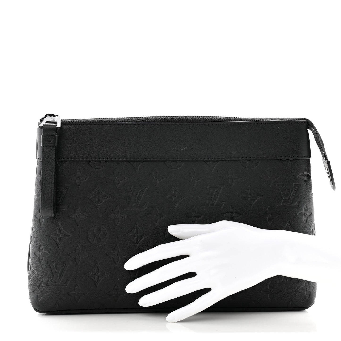 Shadow Calfskin Monogram Pochette Voyage Souple Black