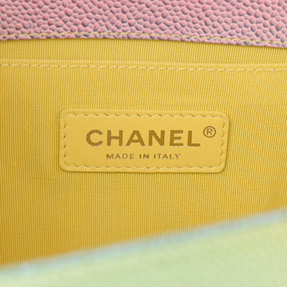 Chanel Caviar Quilted Medium Cuba Rainbow Boy Flap Multicolor 6 of 12