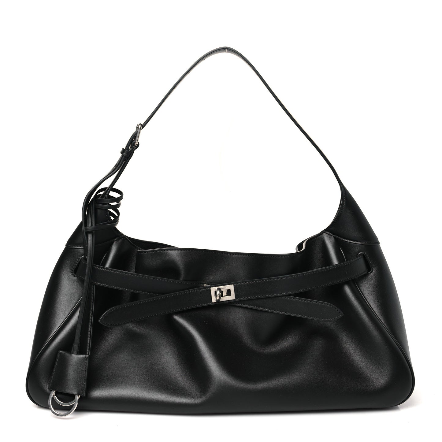 Smooth Calfskin Medium Bel Air Shoulder Bag Black