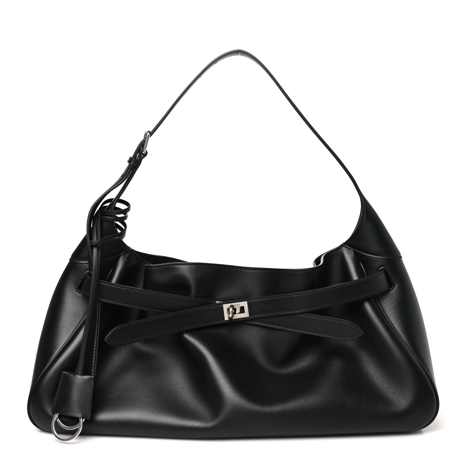 Balenciaga Smooth Calfskin Medium Bel Air Shoulder Bag Black 1 of 9
