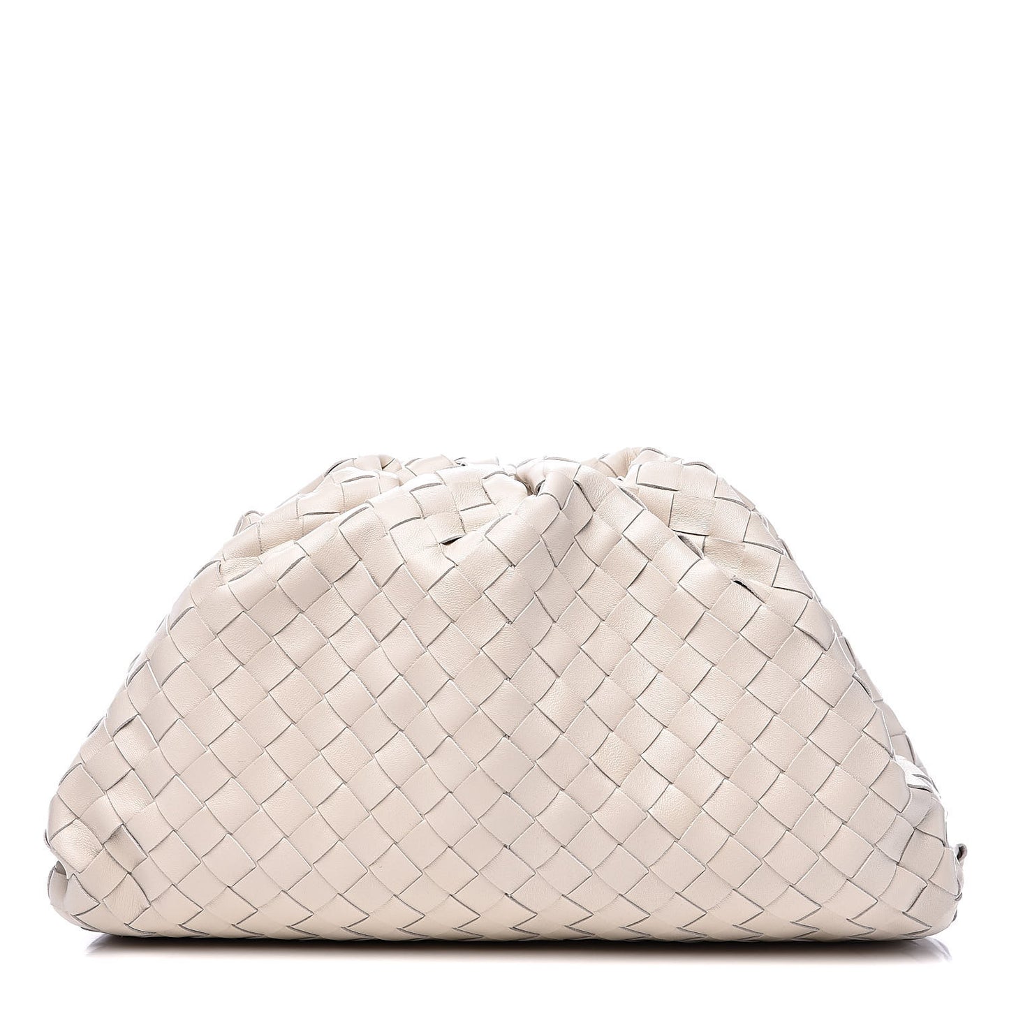 Nappa Maxi Intreccio The Pouch Oversized Clutch Plaster