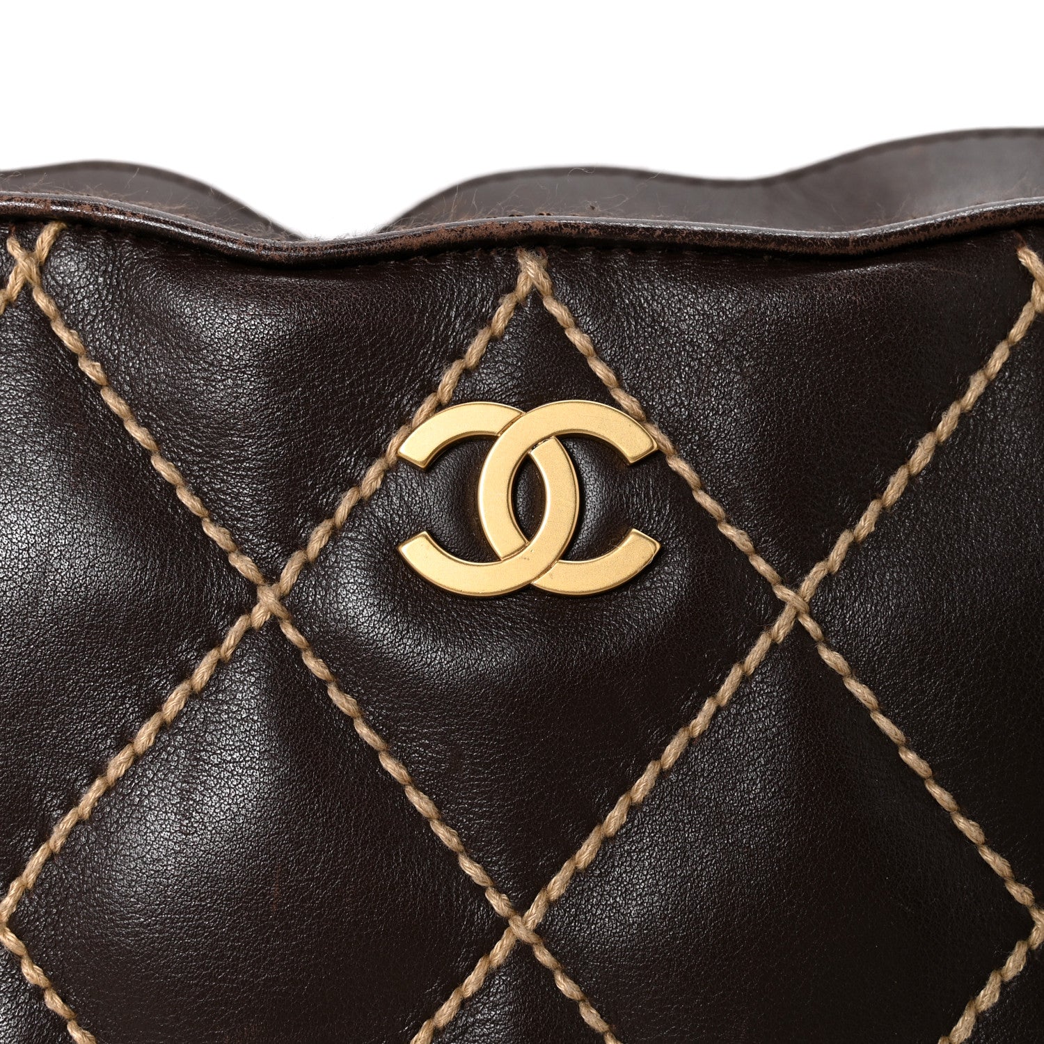 Chanel Calfskin Wild Stitch Hobo Brown 16 of 16