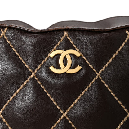 Chanel Calfskin Wild Stitch Hobo Brown 16 of 16