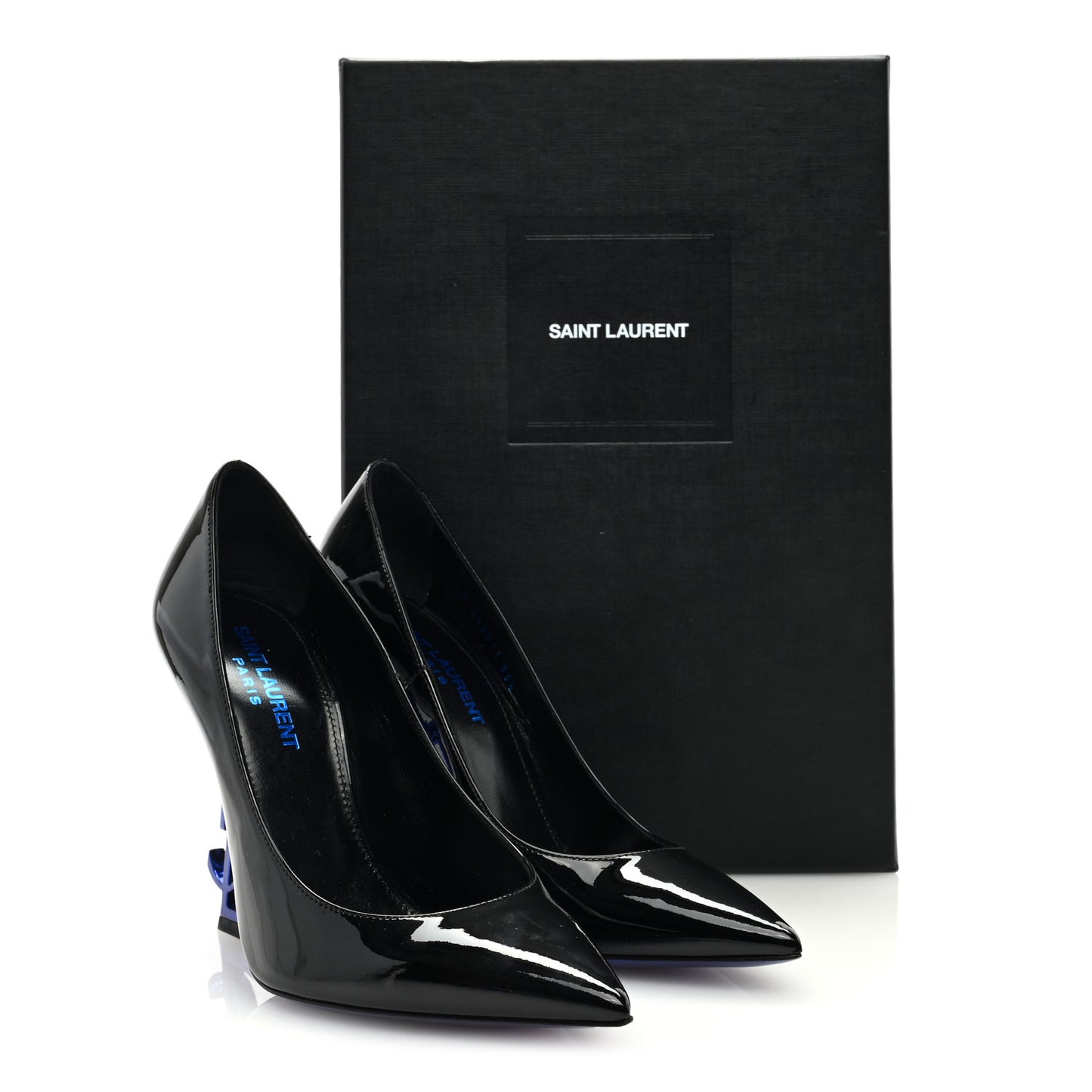 Patent Opyum 110 Pumps 36.5 Black Blue