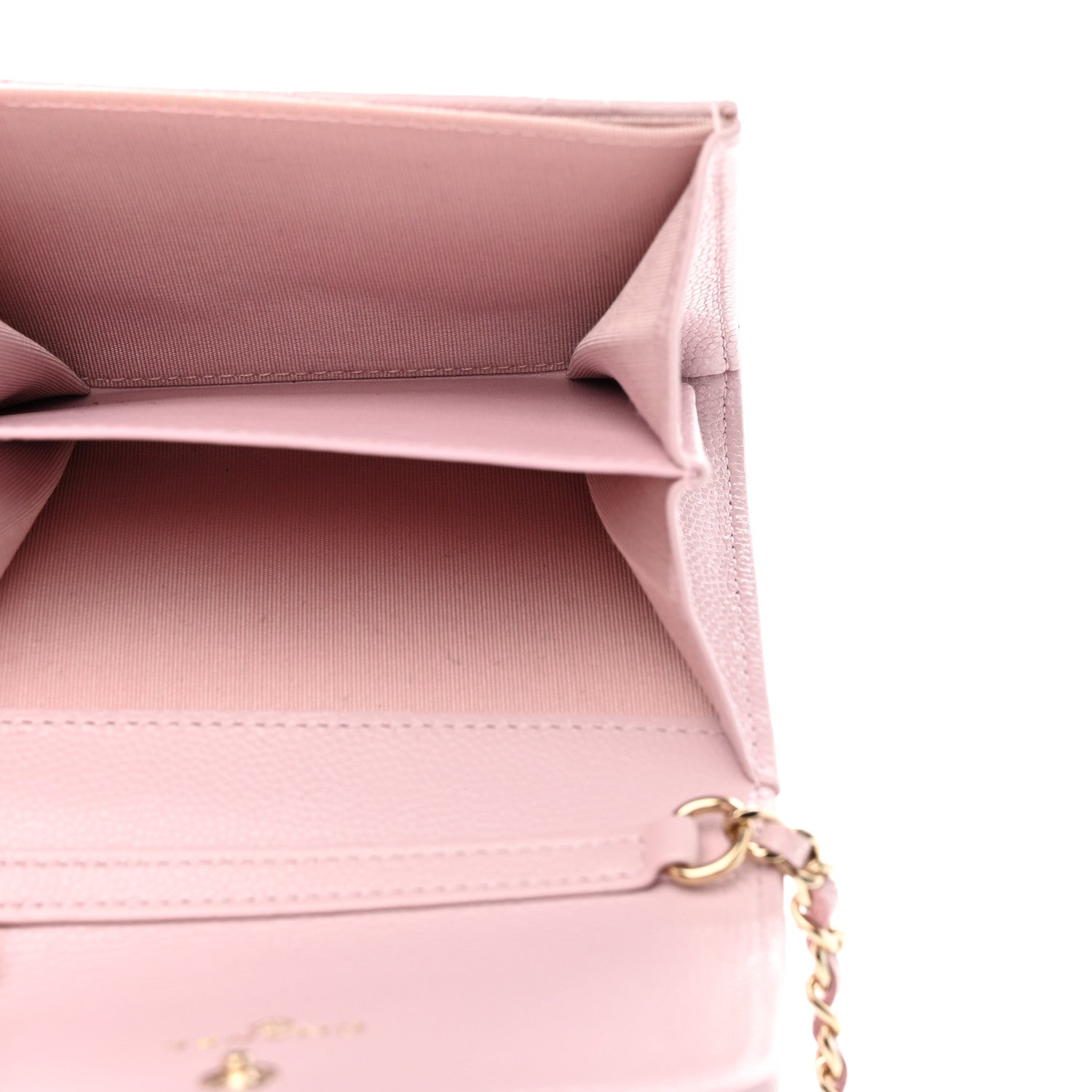 Chanel Caviar Quilted Coco Candy Card Holder On Chain Light Pink 5 of 8