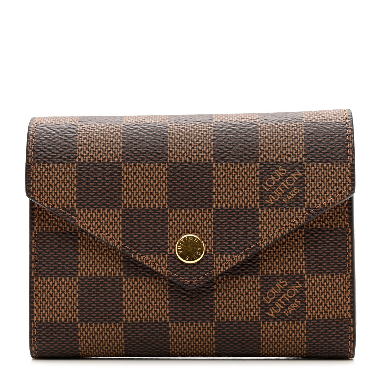 Damier Ebene Victorine Wallet Cherry