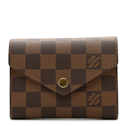 Louis Vuitton Damier Ebene Victorine Wallet Cherry 1 of 7