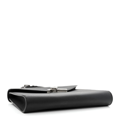 Moynat Carat Calfskin Gabrielle Clutch Black 4 of 10