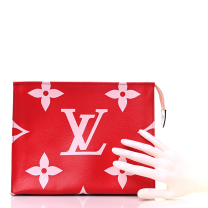 Louis Vuitton Monogram Giant Toiletry Pouch 26 Rouge 2 of 9