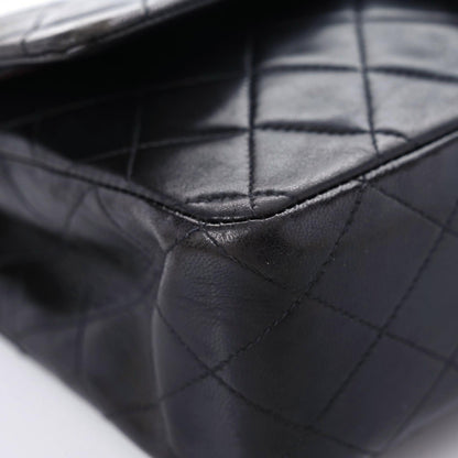 Chanel Lambskin Quilted Medium Double Flap Black 15 of 21